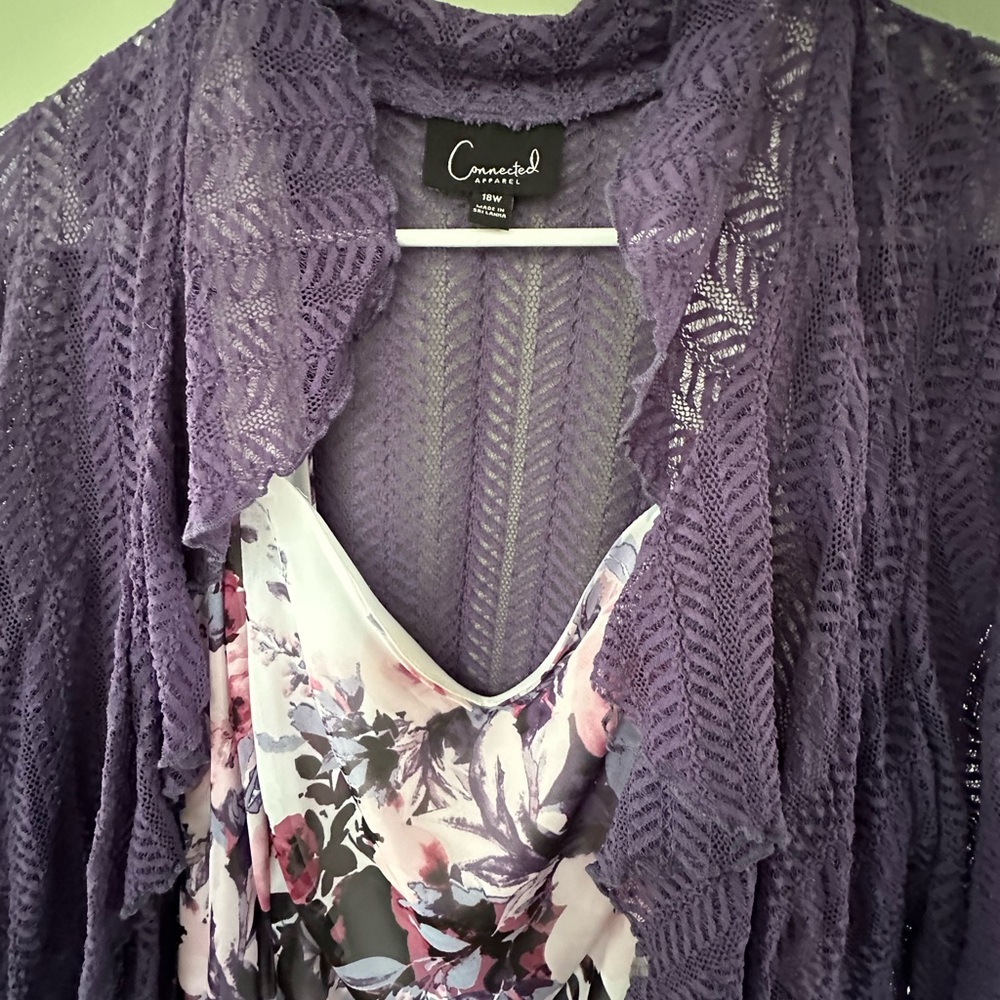 Purple Floral Dress
